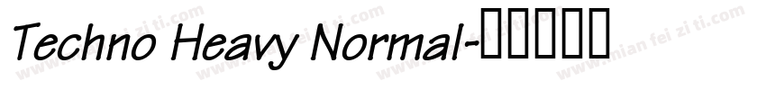 Techno Heavy Normal字体转换